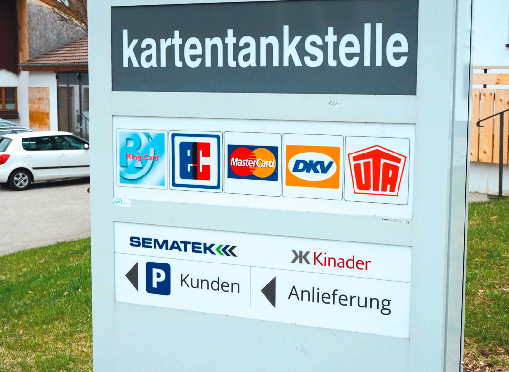 Aussenwerbeanlage, Schilder