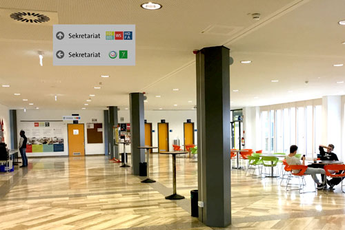 Beispiel Leitsystem, Aussenwerbung Kemtpen